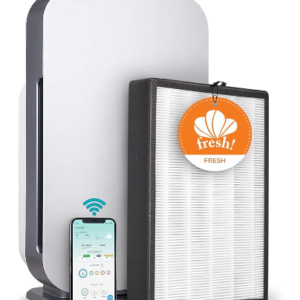 Alen BreatheSmart Classic air purifier with H13 HEPA filtration designed for large rooms and allergy relief.